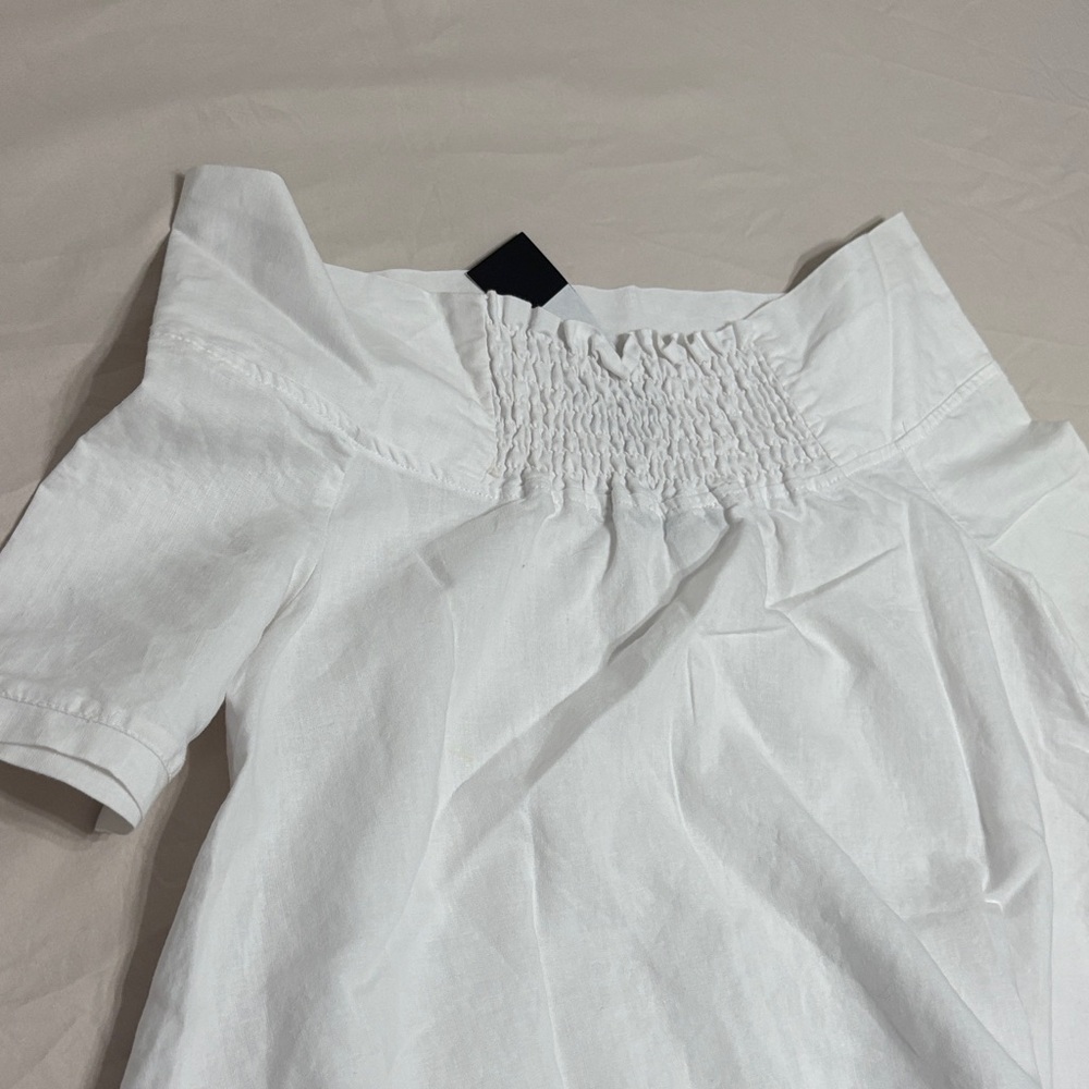 NWT Matti Mamane White Tunic Top Square Neck Size Small - Picture 10 of 12